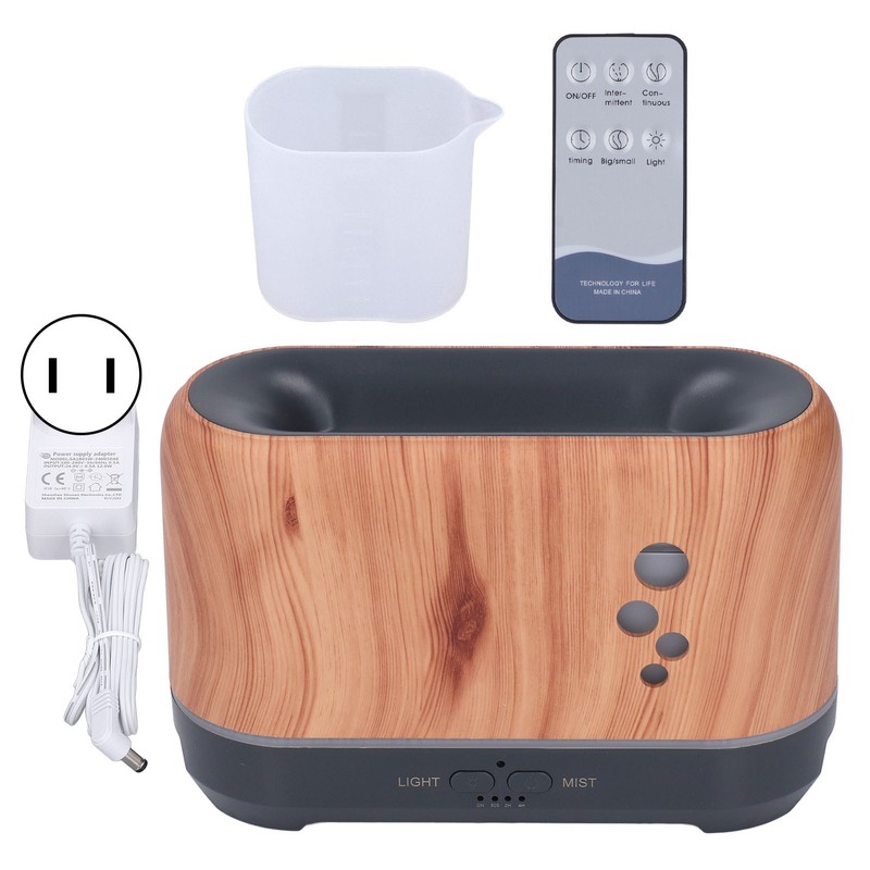 200ML Aromatherapy Diffuser Hollow Flame with Ambience Light Remote Control