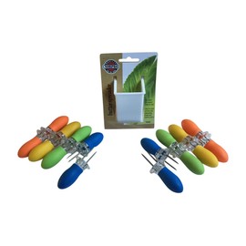 Butter Your Corn Set with Jumbo Corn Cob Holders (for 8) and Norpro Butter Spreader