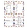 Inkdotpot Bridal Shower Games Set of 4(50 Sheets Each) Floral