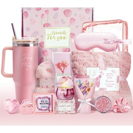 Regalos Mujer para Cumpleaos, set de regalo de spa relajante, Kit de cuidado personal para mujeres, regalos de San Valentn, ideas de regalos nicos para mam, amigas, hermanas y esposa (rosa B)