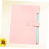 Operitacx Folder Snap Closure Plastic A4 File Folder 5 Expandable