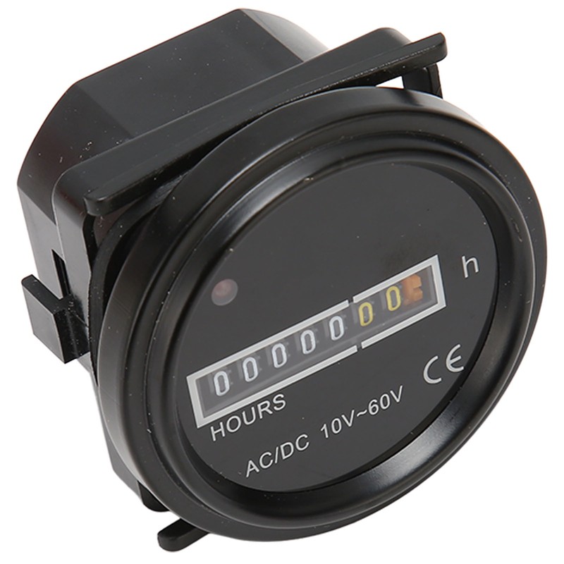 Boat Hour Meter 2.4in Diameter Maximum 99999.99H High Accuracy Mechanical