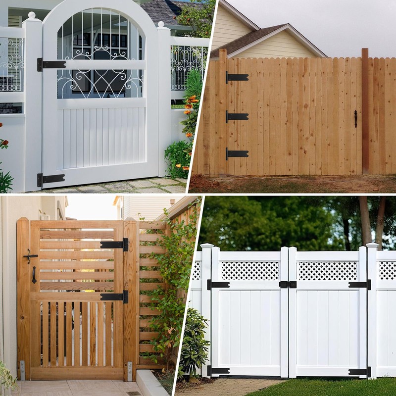 Pubotlu 6 Pack 8" Door Hinges,300 Lbs Capacity Heavy Duty