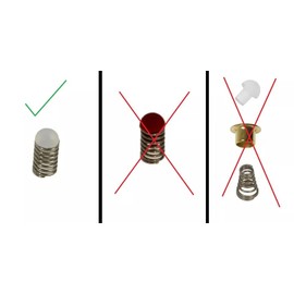 Generic Water Rubber Mushroom Valve With Spring Compatible With DeLonghi Espresso Coffee Machines