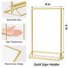 MaxGear 4x6 Gold Acrylic Sign Holder 12 Pack, Wedding Gold