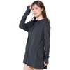 FELLOW Women's Rash Guard, Long Hoodie, Cool to Touch, Ruffle,