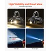 VEVOR Headlamp, Bright LED Rechargeable Headlight, Lightweight Head Flashlight with