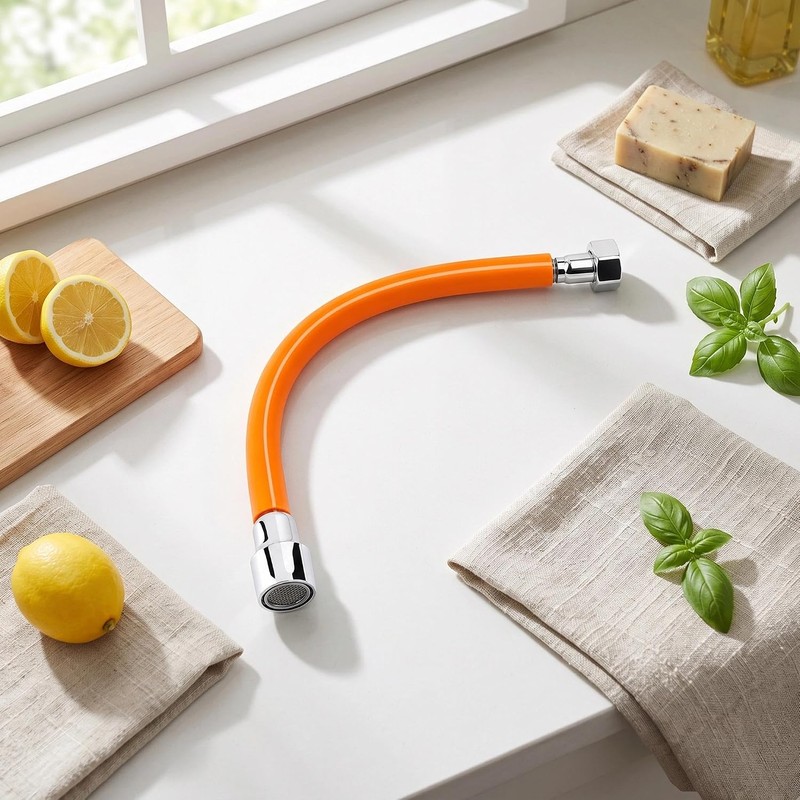 Tissting Extensión De Grifo Giratoria 360° Tubo Flexible 27cm Conector