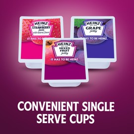 Heinz Jelly & Jam Assortment (0.5 oz Packets, Pack of 200)