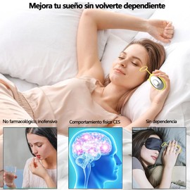 Dispositivo para Ayudar a Dormir Portátil,Dispositivo Anti para la Ansiedad,con 2 Modos Inteligentes,Mejorar Insomnio Aliviar neurocontrol para ansiedad,Carga USB Protección de Apagado 30 S(Amarillo)