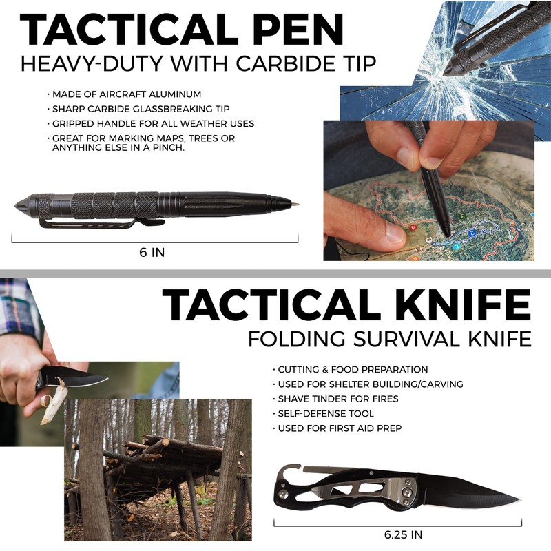 Sirius Survival 15 in 1 Hiking Kit – Tactical Survival