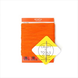 Orange 0.6mm RITZA 25 Tiger Thread for Leather Craft | Waxed Tiger Thread | Ritza 25 Thread | Waxed Polyester | Saddlers Thread