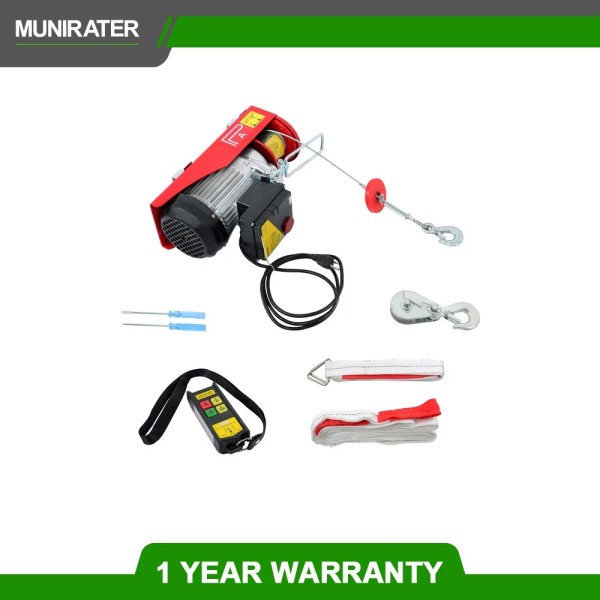 munirater 880Lbs Electric Hoist with Wireless Remote Control, 110V Electric