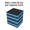 LBG Products Anti Vibration Pads,4" X 4" X 7/8" Heavy