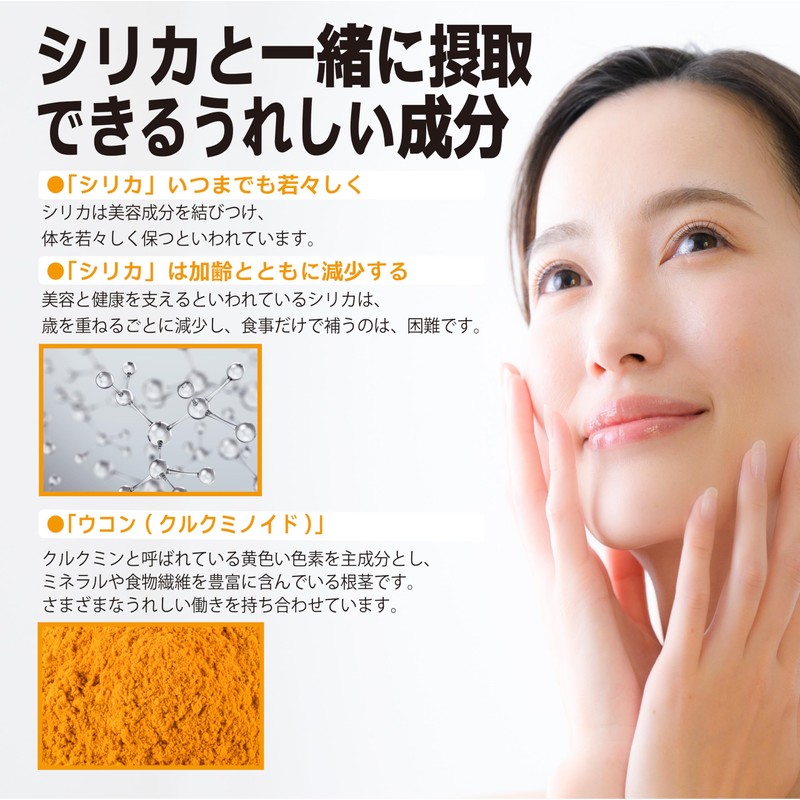 元気になるシリカ ＋ ウコン カプセル50粒入