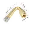 X AUTOHAUX 2 x Valve Extension 45 Degree Valve Extension