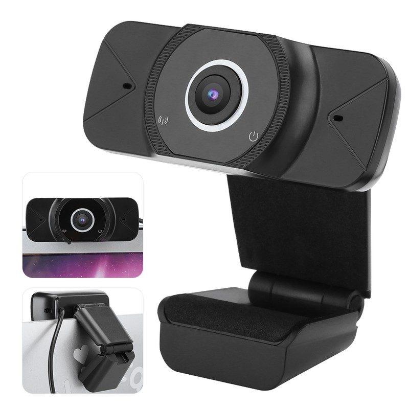 Webcam PC Camera HD 1080P Laptop Desktop Computer USB Drive‑Free