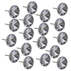 RDEXP 20pcs Furniture Sofa Decor 25 X 37mm Crystal Upholstery Nails Tacks Studs