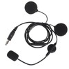 Motorbike Full Face Helmet Earpiece Mic 7.1mm Plug Two Way