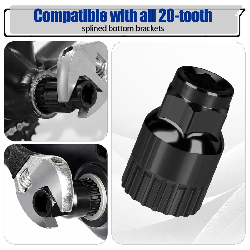 QMLING Crank Puller Bicycle and Bottom Bracket Tool, Bicycle Crank