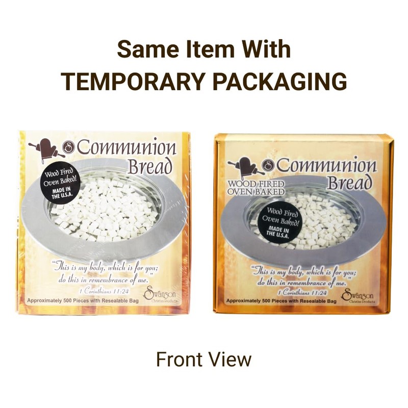 Baked Bread Square Communion Bread Approximately 500pack Swanson Christian Products