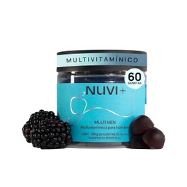 NUVI+ Multivitamínico en gomita para hombre | Con ingredientes precursores de Testo | Suplemento alimenticio 100% natural, vegano y sin azúcar | Multi