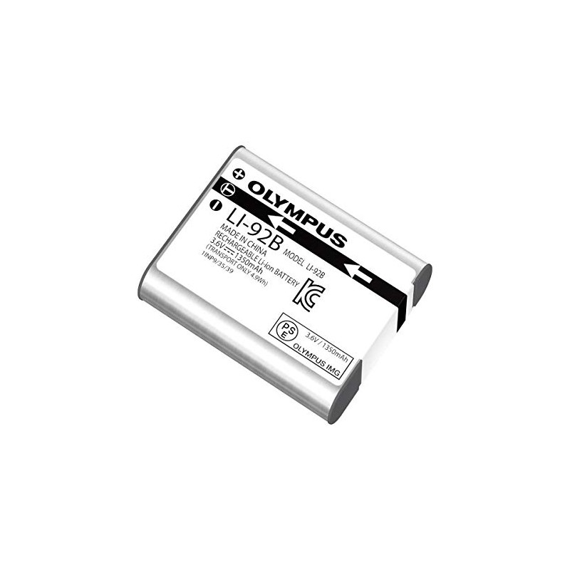 OM SYSTEM Olympus Li-92B Rechargeable Battery (Silver) for TG-Series Cameras