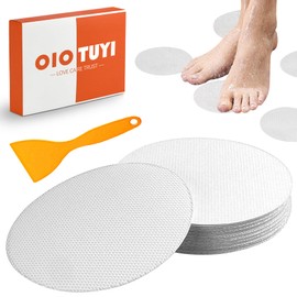OioTuyi Pack of 26 Non-Slip Stickers for Shower and Bathtub, Transparent Non-Slip Pads, 10 cm Diameter, Safety in the Bathroom
