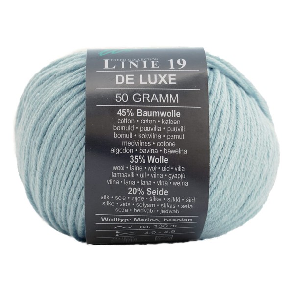 Online Line 19 De Luxe Colour 07 Light Blue, Wool