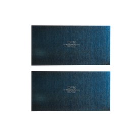 DFM Tool Works Rectangle Card Scraper - Precision Cabinet Multi-use Scraper for Woodworking, Wood Fine Finishers, Glue Scraper, Quality Handcrafted Card Shaping Tool - Made in USA, 2 Quantity - Blue