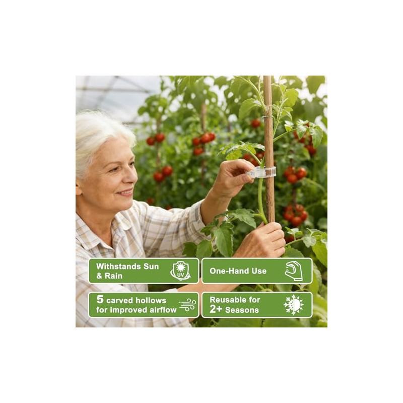 120-Pack Durable Plant Clips for Climbing Plants & Vegetables