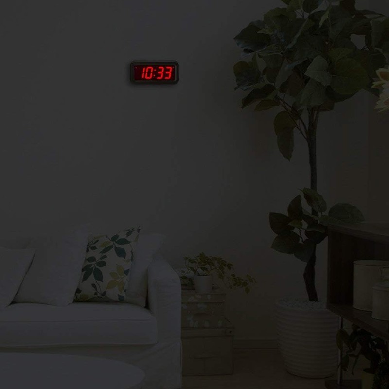 Timegyro Alarm Clock for Bedrooms, LED Digital Clock Battery Operated