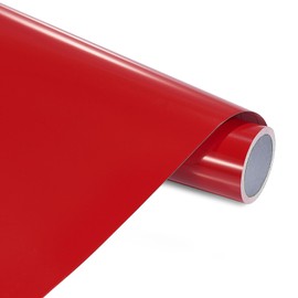 ANT Red Craft Permanent Adhesive Vinyl 12" x 15ft for DIY Project, Decal, Sticker, All Weather Fade Proof, Indoor Outdoor Use for Crafts, Cricut, Silhouette, Expressions, Cameo, Signs