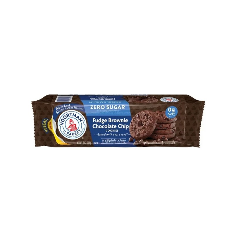Voortman (3 pack) VOORTMAN Bakery Zero Sugar Fudge Brownie Chocolate