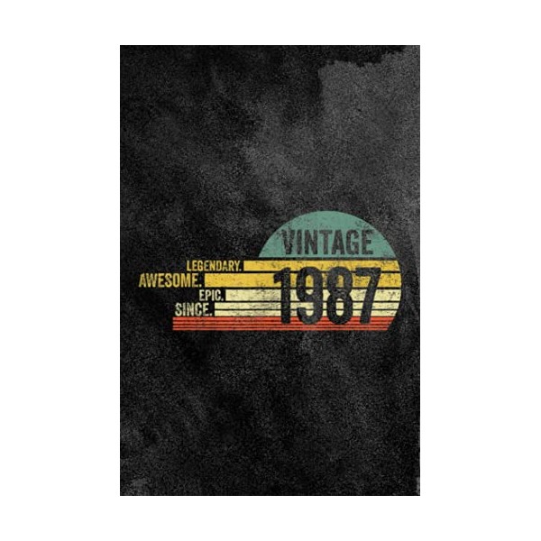  34 Year Old Legendary Retro Vintage Awesome Birthday 1987