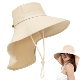 Wzenclave Sombreros del Sol para Mujer Sombreros, Protección UV UPF 50+, Sombrero Plegable de ala Ancha para Playa y Aire Libre，Adecuado para Actividades al Aire Libre