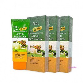 Mimi Shop I01 2+1 70ml sunblock soothing & moisture sunscreen snail sun balm sunblock sunscreen yza188 / 2+1 70ml 선블럭 수딩앤모이스쳐 선크림 스네일 썬밤 선블록 자외선차단제yza188