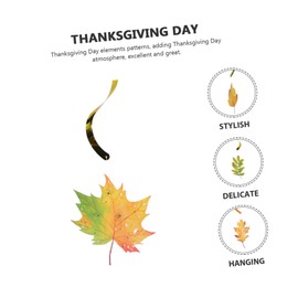 Parliky 30pcs Thanksgiving Hanging Swirl Decorations Spiral Pendant Decor for Autumn Parties Fall Theme Swirls Maple Leaves for Home and Classroom Celebration Random Style