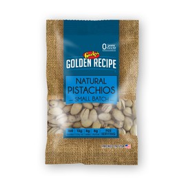 Gurley's Golden Recipe Natural Pistachios, Unsalted, 2.25 oz (Pack of 8)