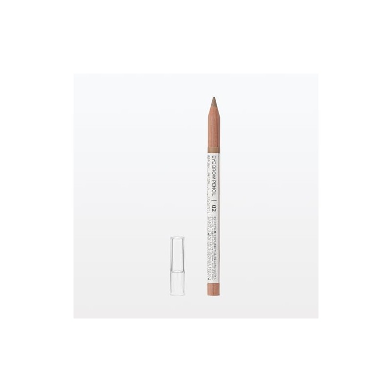MUJI OAP78A4S Wooden Shaft Eyebrow Pencil, Natural Brown