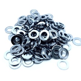 DOJA Barcelona Washer M16 Galvanised Steel Pack of 20 Washers Set for Screws, Washers Assortment for Door Hinge, Fitschenringe Room Doors, Body Washers