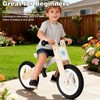 Udeas Wooden No-Pedal Balance Bike, White