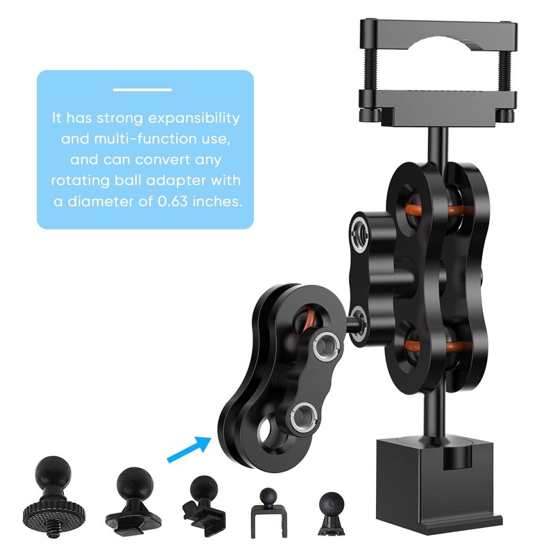 SDSACZMU Radar Detector Mount,Aluminum Rearview Mirror Rod Radar Bracket,for Escort