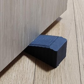 PVC Floor-Mounted Door Stopper (1pc) - Prevents Door Slamming, Anti-Slip Door Wedge & Protector Door Holder 3ea