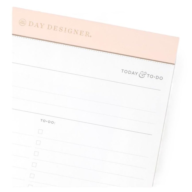 Day Designer Premium Planning Pad with Daily Planning Page Featuring