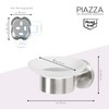 bremermann® PIAZZA Bathroom Range - Soap Dish, glass and stainless
