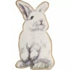PBK ~ Ordered from www.intheberrypatch.com NEW!~Wood Wreath Insert~White Bunny Rabbit~Easter~