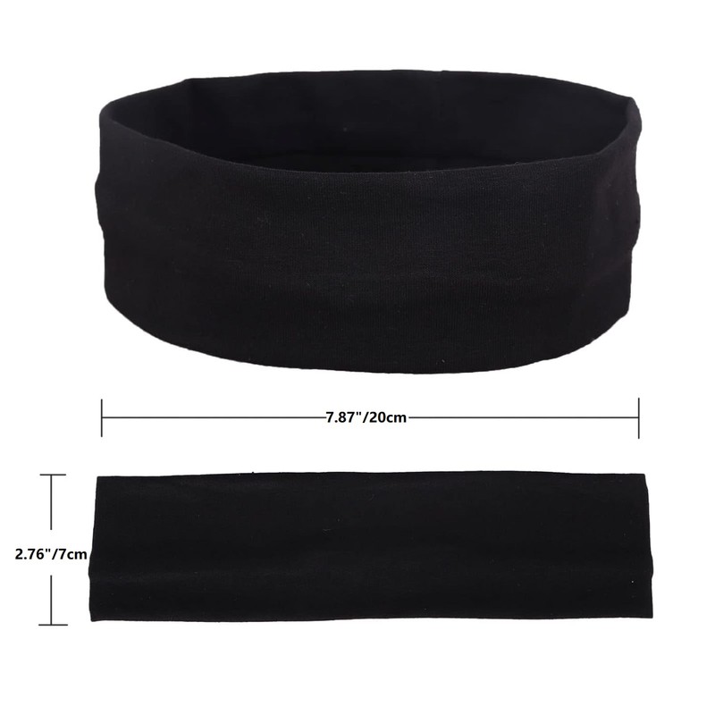 Pyatofyy 2 Pieces Fashion Women Cotton Yoga Headband Sports Sweat