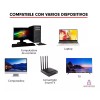 Importeek Kit Combo Teclado + Mouse Pc Laptop Inalambrico Multimedia