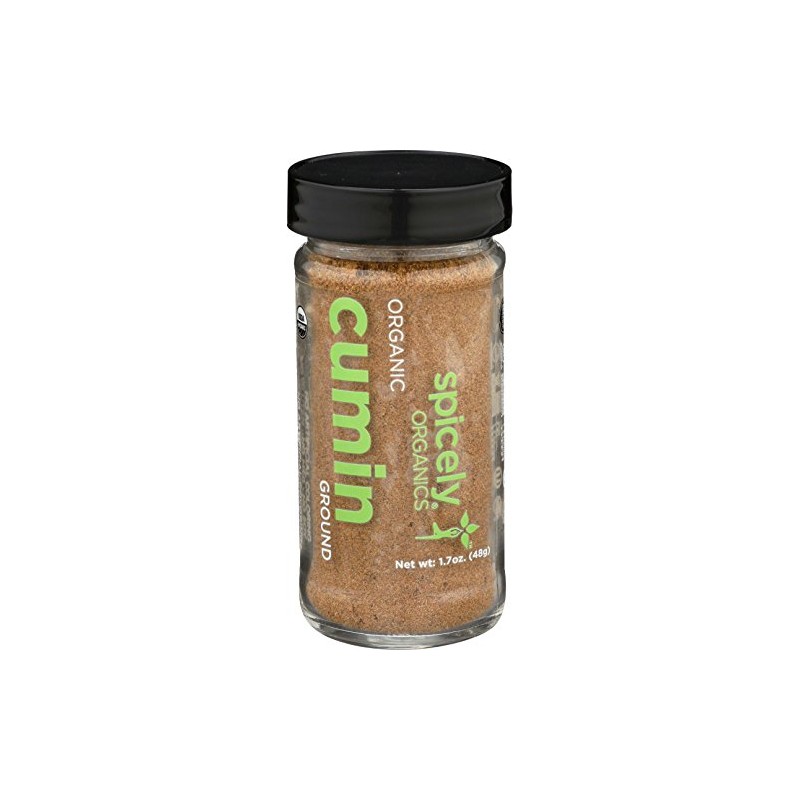 Spicely Organics Spice Cumin Ground Jar 1.7 OZ
